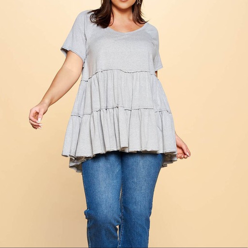 Callie Babydoll Top~Plus